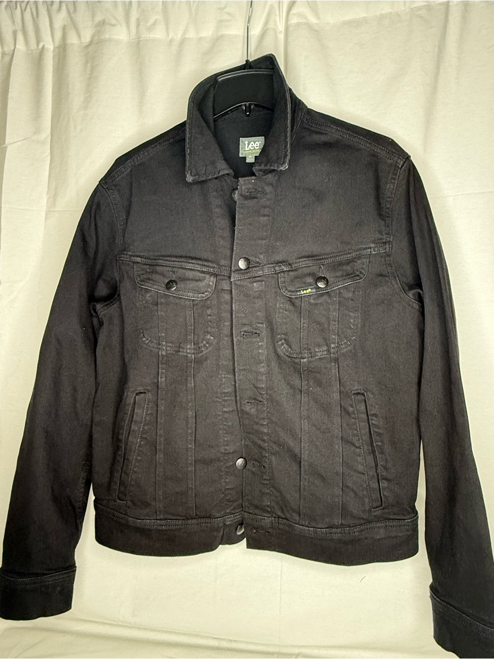 Lee Men’s Dark Black Denim extreme motion Jacket